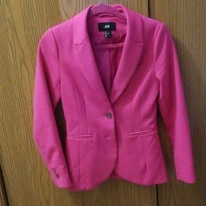 Bright pink blazer jacket